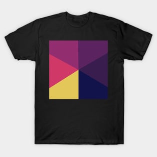 Triangle Of Sun Set Colors Pattern T-Shirt